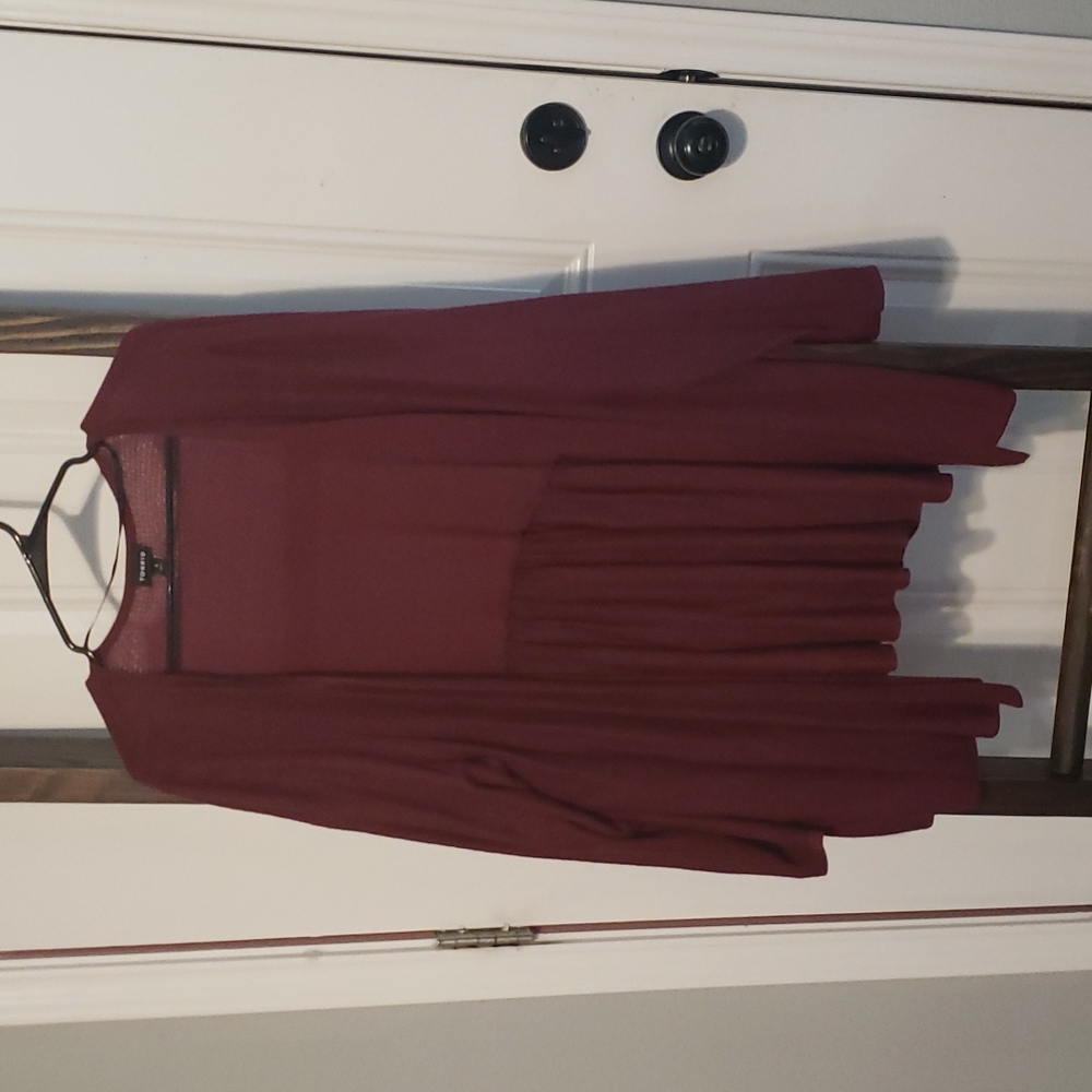 Torrid Textured Knit Open Front Peplum Cardigan